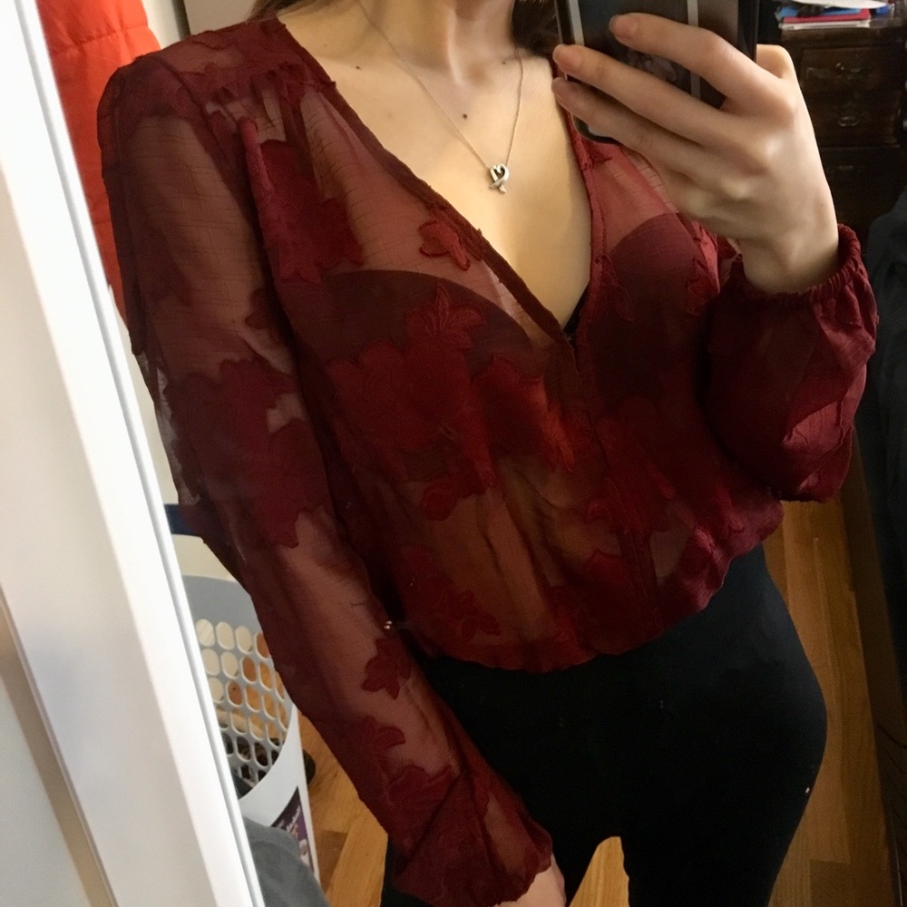 Burnout Peplum Top